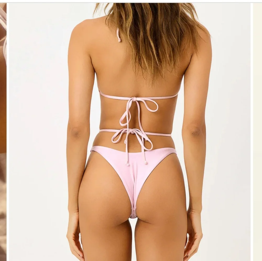 Frankie's bikinis Syd Satin Wrap Bikini Bottom size m nwt